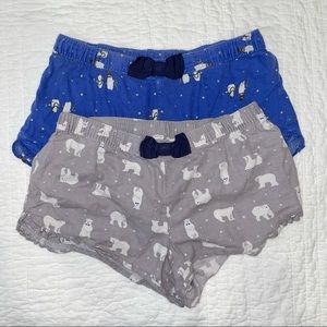 AERIE PJ FLANNEL BOXERS🤍